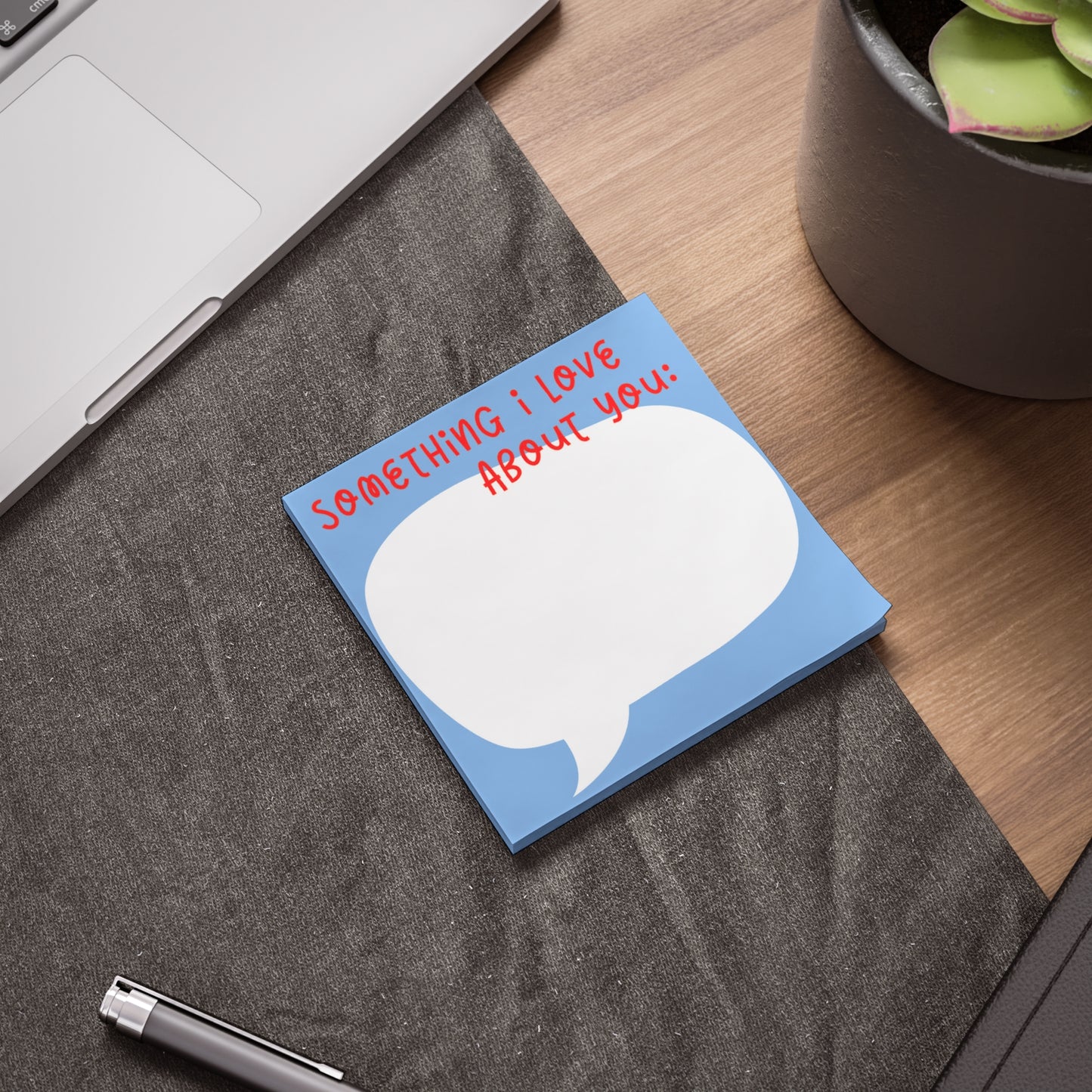 "Something I Love About You" Blue Post-it® Notes