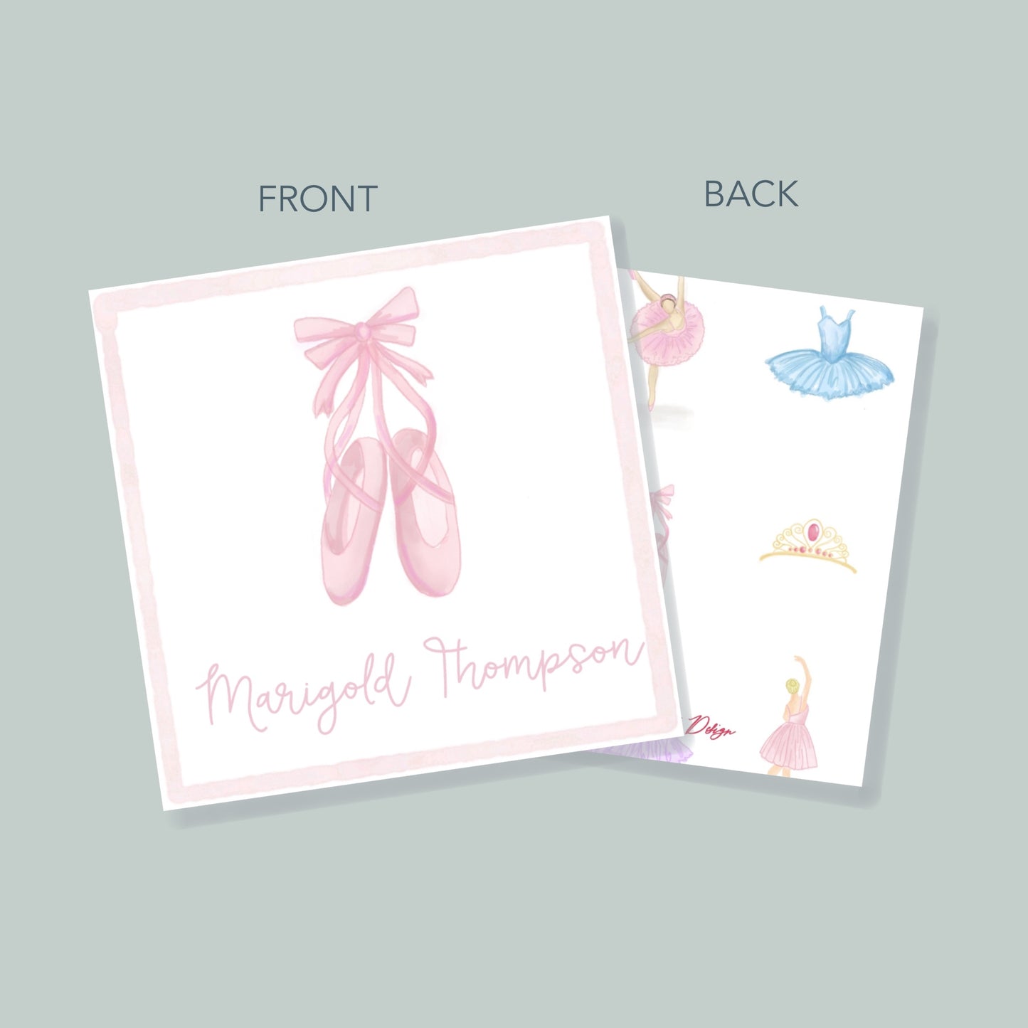 Ballet Shoes Gift Tag