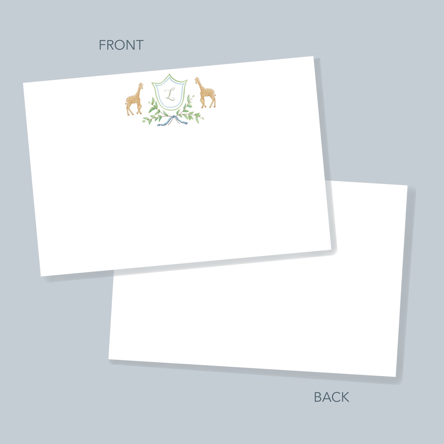 Giraffe Crest Invitation Set