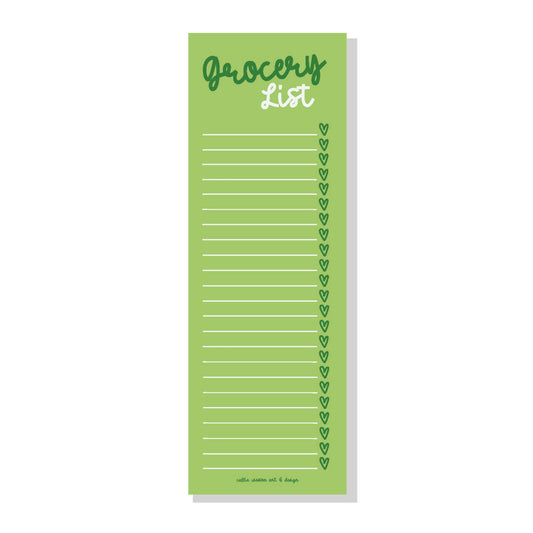 Grocery List 100 Sheet Notepad - Lime Green