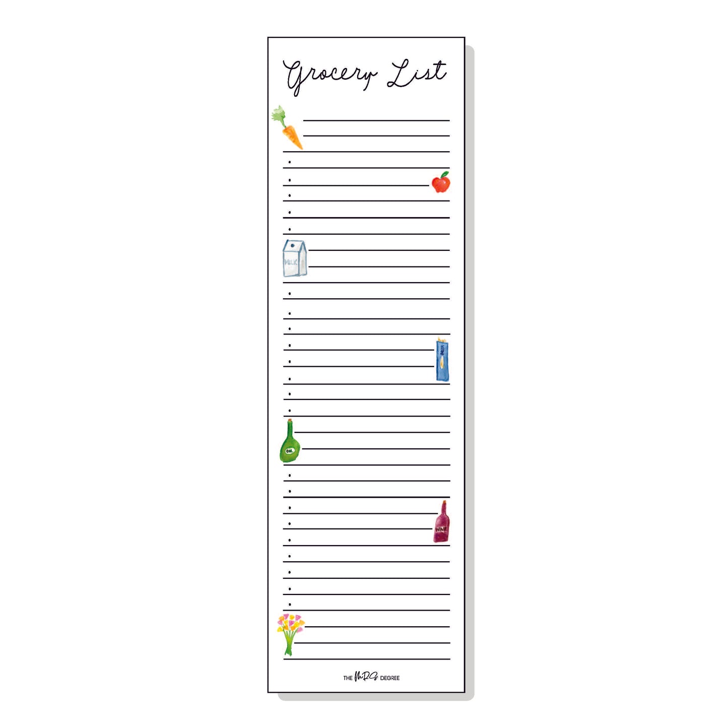 Grocery List Notepad