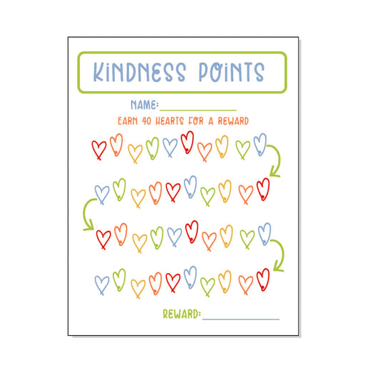 Kindness Points Bold Printable