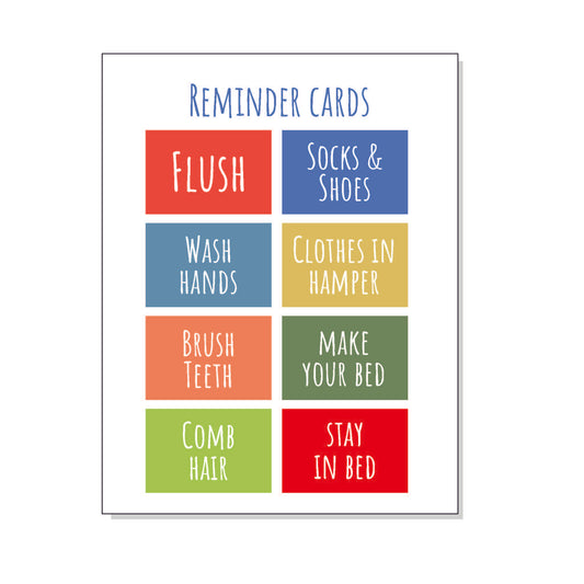 Reminder Cards for Boys