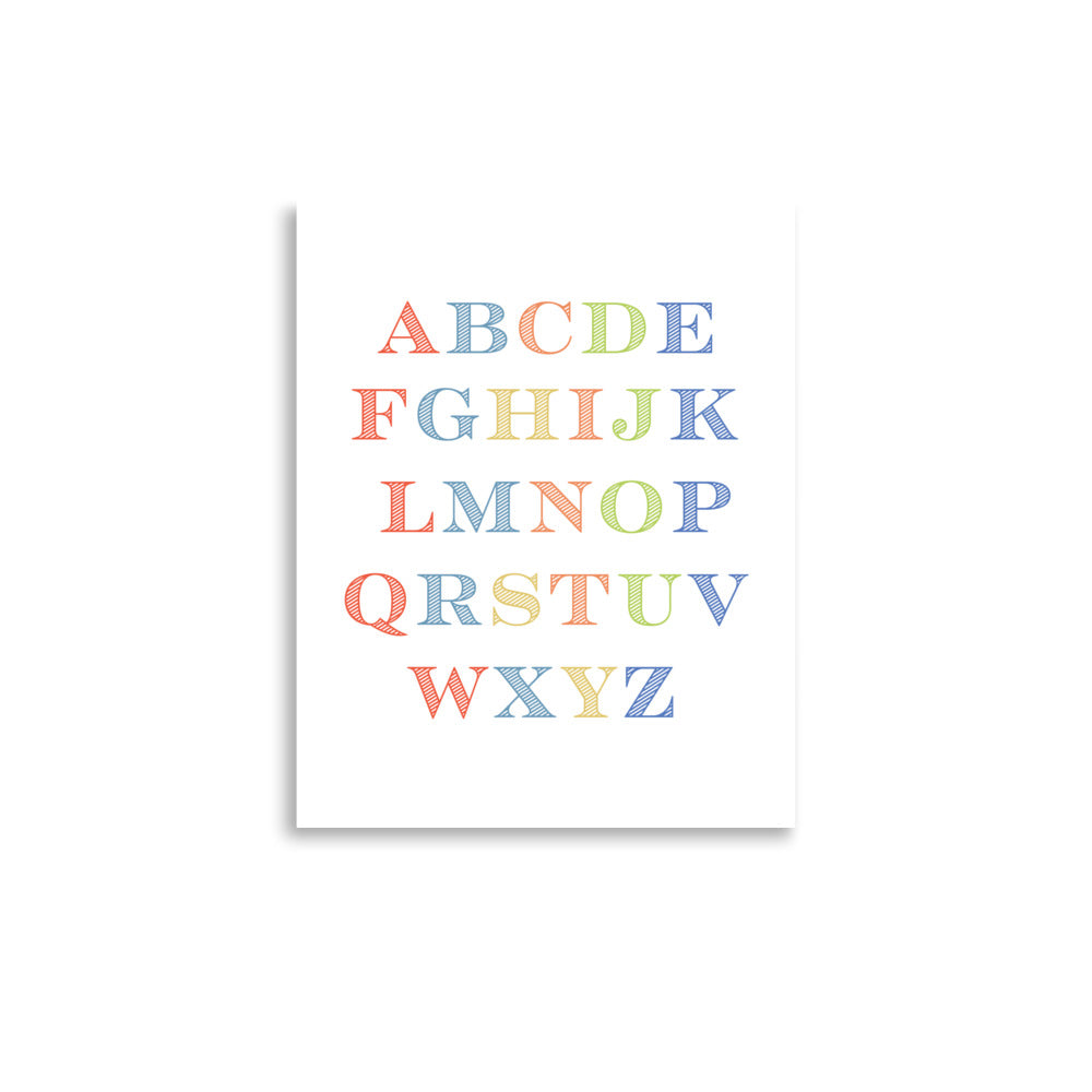 ABC Educational Art Print - Boys