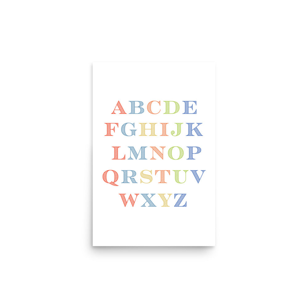 ABC Educational Art Print - Boys