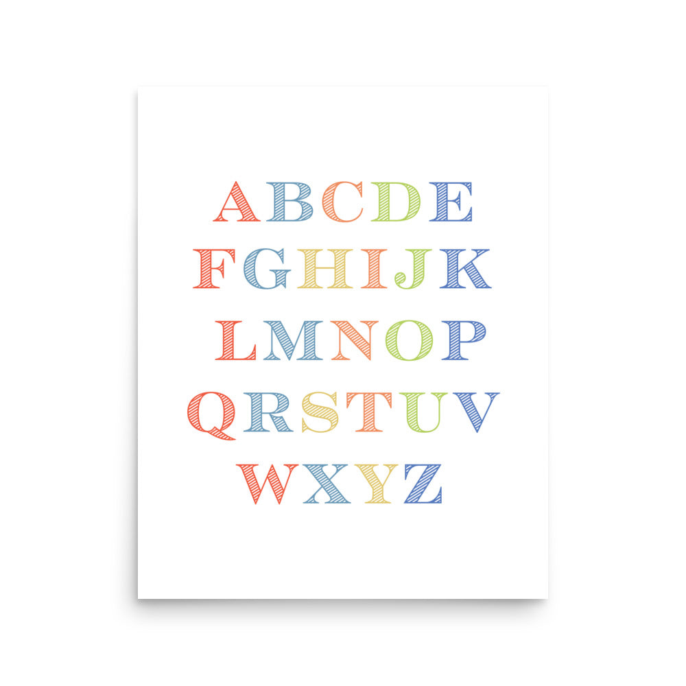 ABC Educational Art Print - Boys