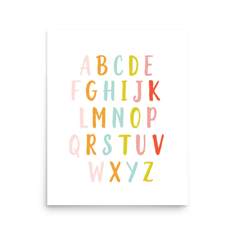 ABC Educational Art Print - Girls