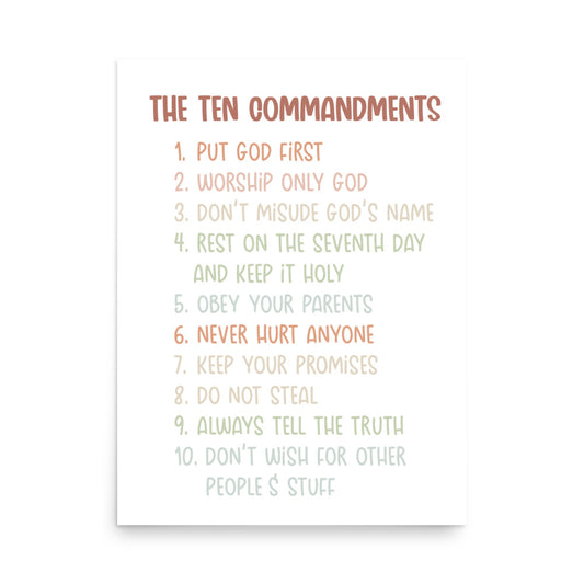 The Ten Commandments Art Print