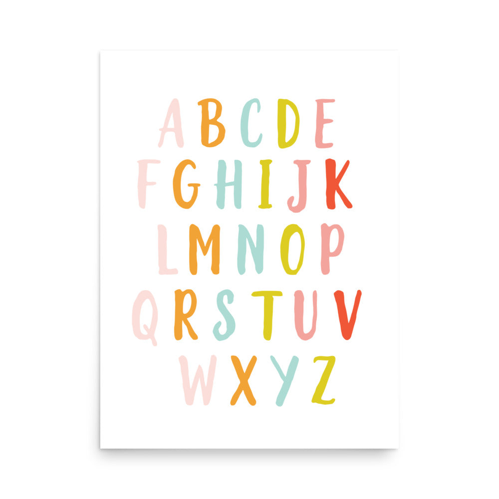 ABC Educational Art Print - Girls