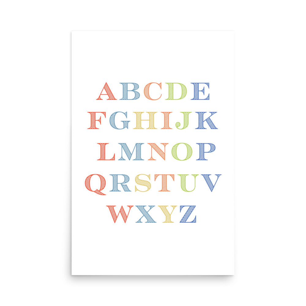 ABC Educational Art Print - Boys