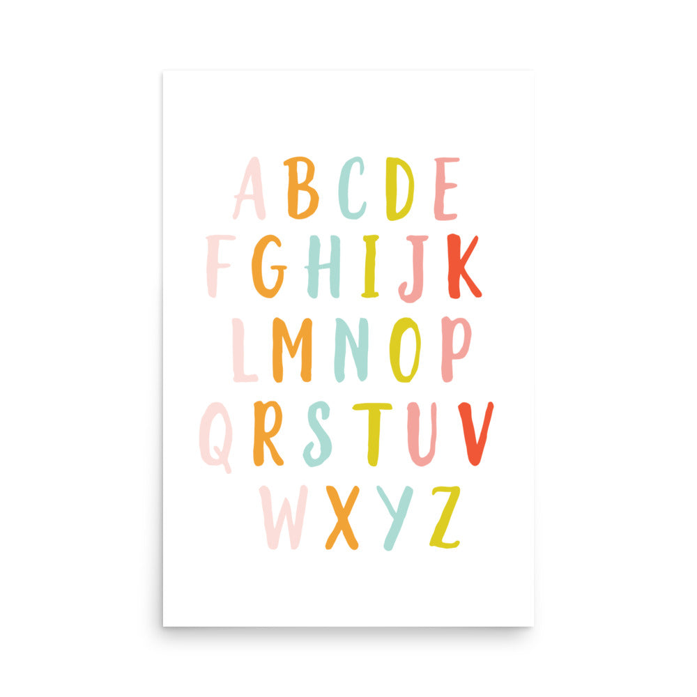 ABC Educational Art Print - Girls