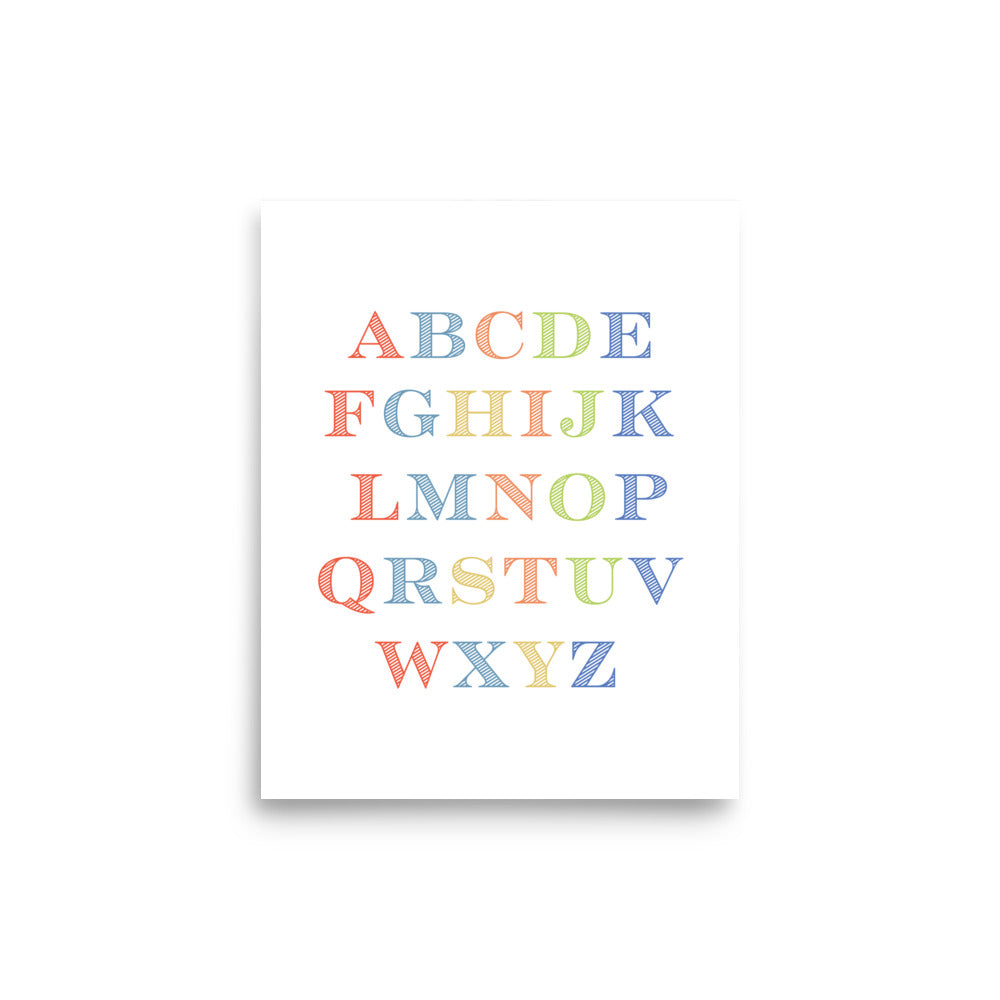 ABC Educational Art Print - Boys