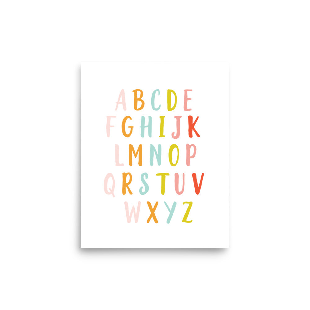 ABC Educational Art Print - Girls