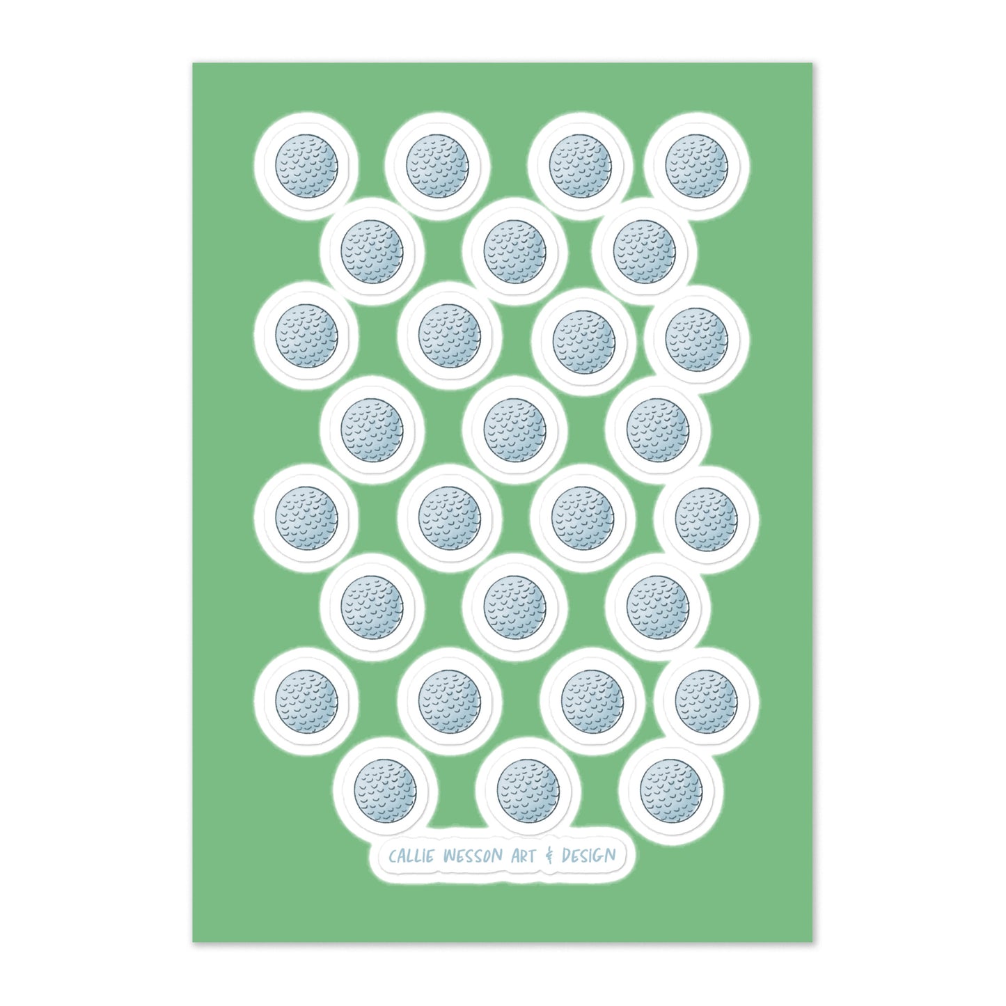 Golf Sticker Sheet