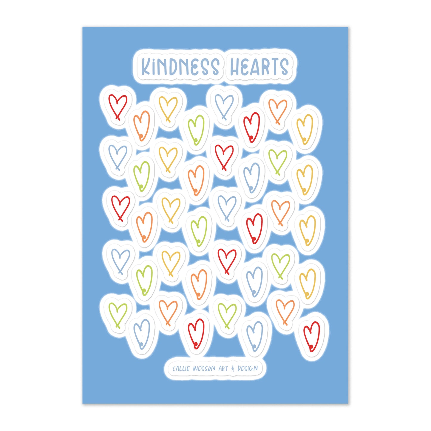 Kindness Points Sticker Sheet - Rainbow Bold