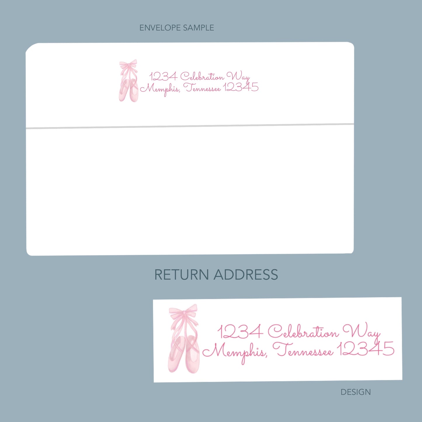 Ballet Slippers Invitation Set