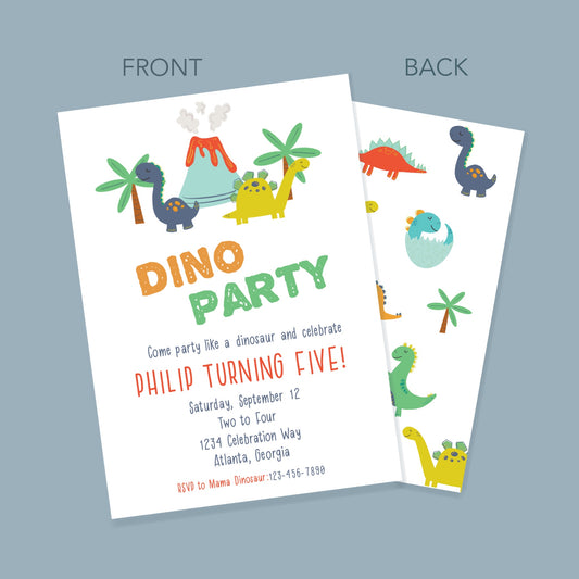 Dinosaur Party Invitation