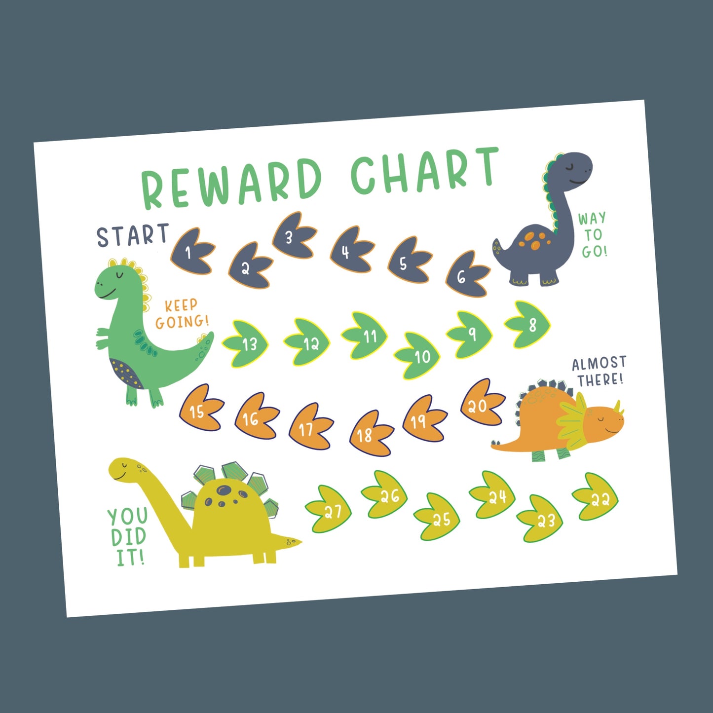 Dinosaur Reward Chart