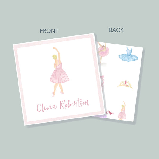 Pink Ballerina Gift Tag