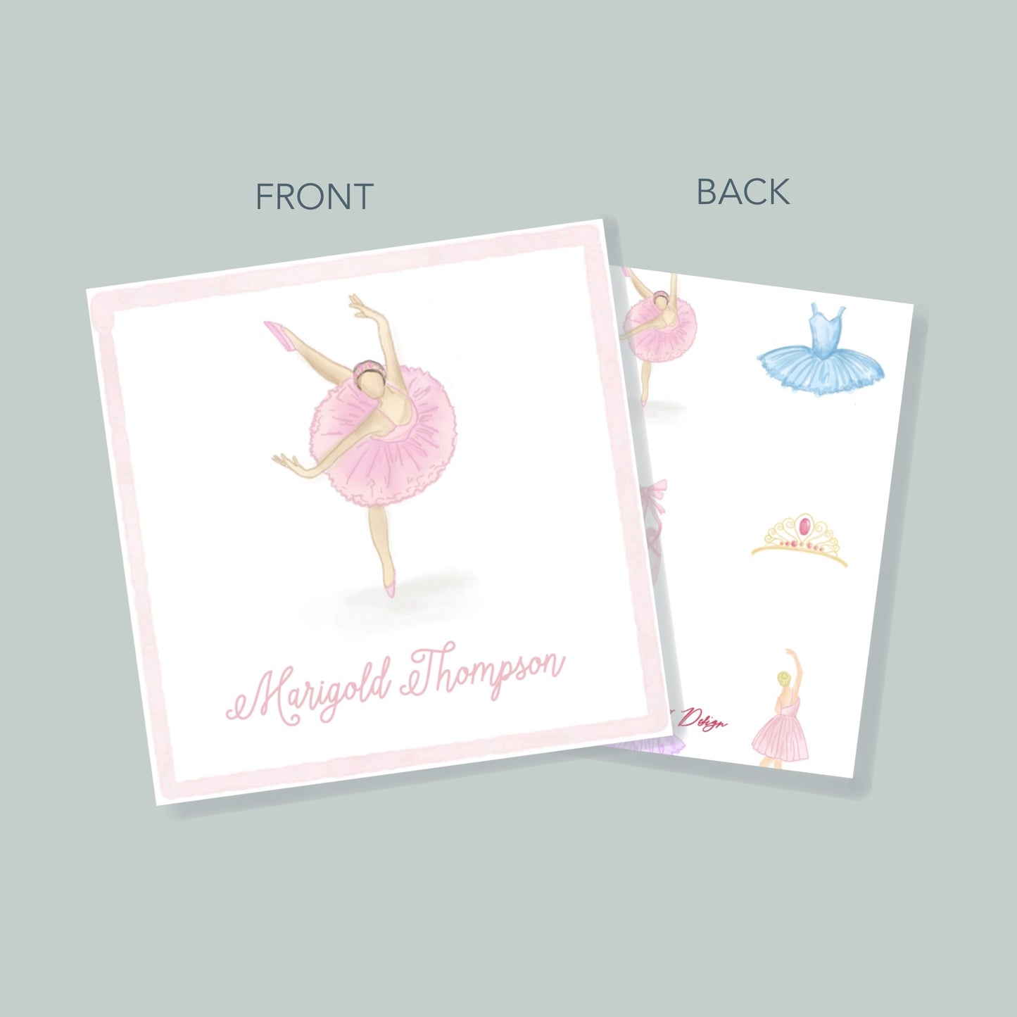Ballerina Dancer Gift Tag